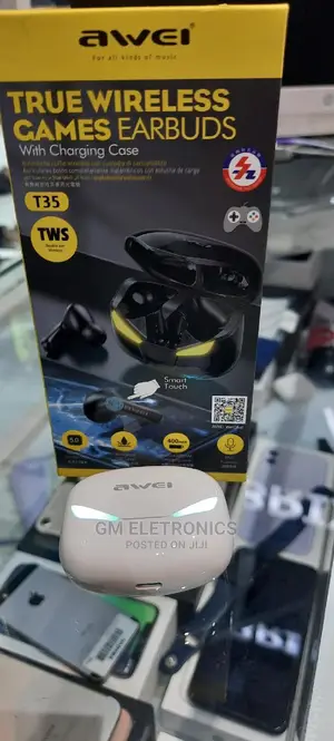 AWEI T35 Gaming Earbuds TWS Hifi Deep Bass With Microphone