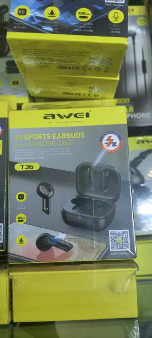 Awei T36 TWS Wireless Earbuds With Mic.