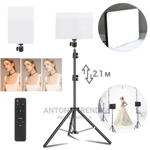 Pair Led Video Camera Keystone Mount Light Portable Photogr