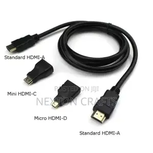 Mini HDMI to HDMI Cable, Micro HDMI to HDMI Cable 3in1 HDTV