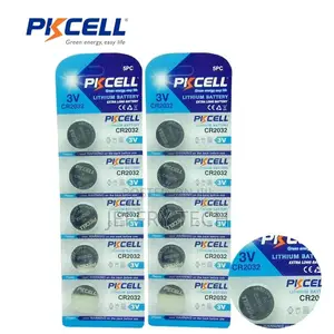 Pkcell CR2032 Lithium Button Cell Coin Battery 3V 5pcs