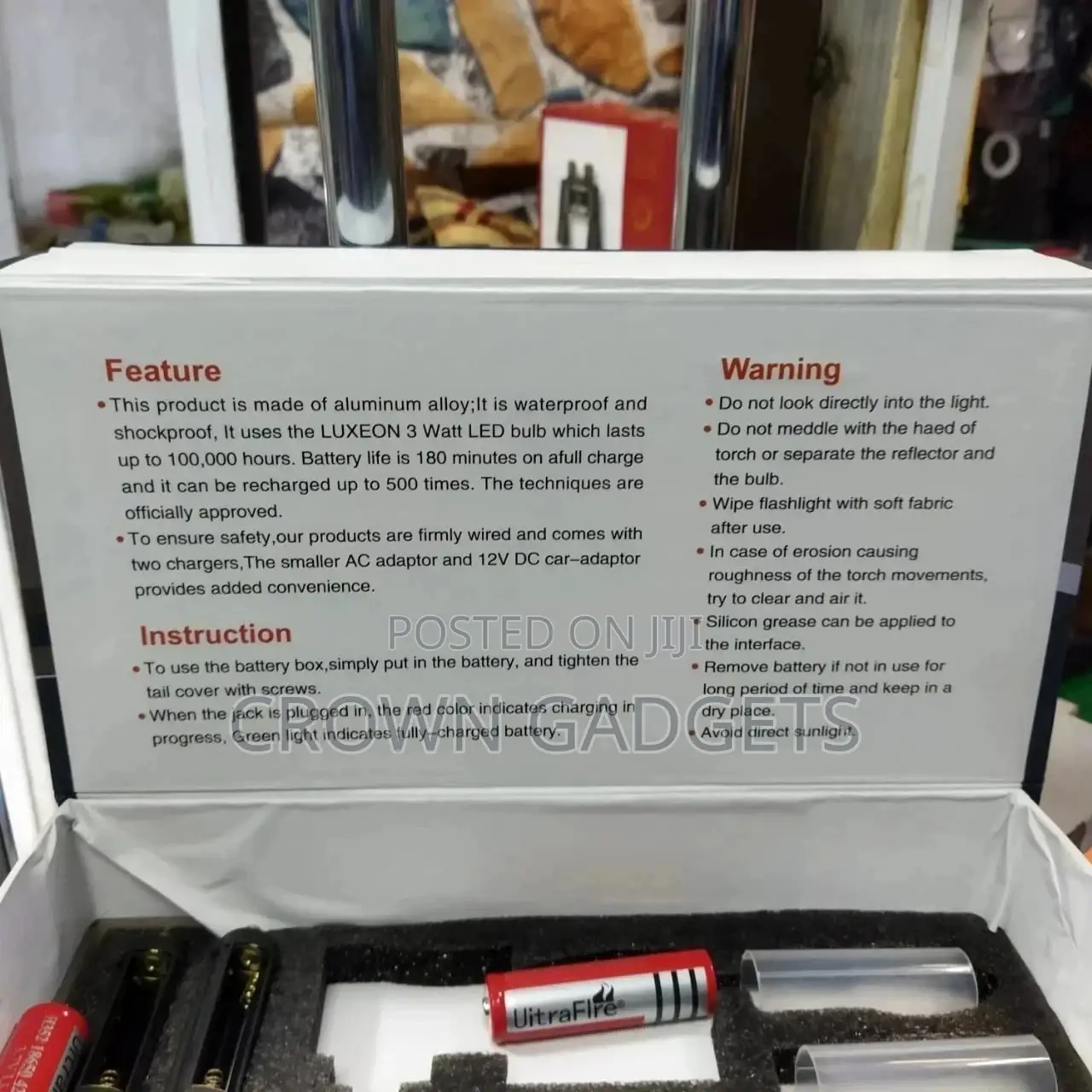 New Generic Zoomable CREE XM-L Q5 LED Flashlight