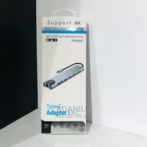 8 in 1 Type C USB Hub. USB-C Adapter