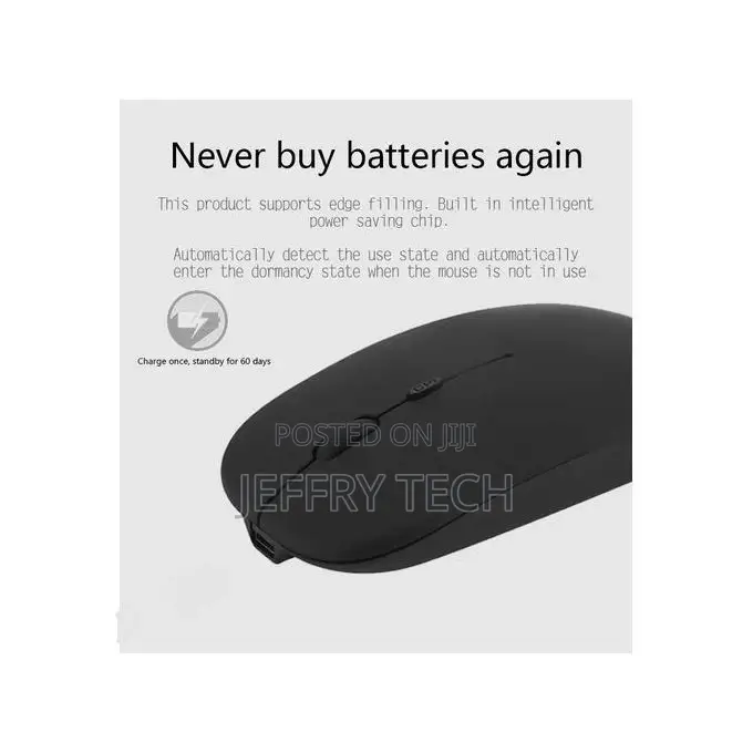 Slim Generic Rechargeable Cordless Wireless Mouse