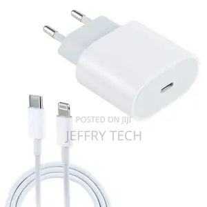 20W PD Type-C Interface Travel Charger + Type-C to 8 Pin Da