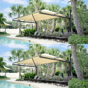 Cantilevered Pool Shade Canopy