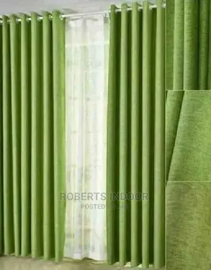 Elegant Green Linen Curtains