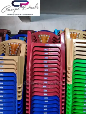 Quality Plastic Chairs. Flower Back