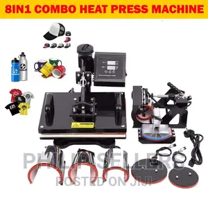 8-In-1 Combo Heat Press Machine