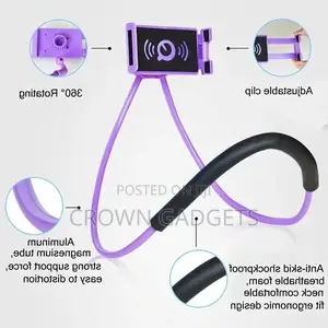 Necklace Bracket Bed 360 Degree Flexible Durable Phones Hold