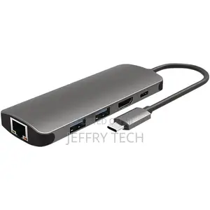 USB-C to HDMI + 2 X USB 3.0 + RJ45 + USB-C Adapter