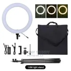 18 Inch Ring Light Dimmable LED With Stand Cell