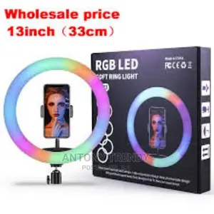 13inch RGB Led Selfie Ring Light With 0.5m 1.6m 2m Tripod