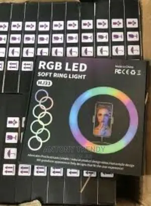 A MJ33 Big 13inch/33cm RGB Ring Light With 7feet Long Tripod