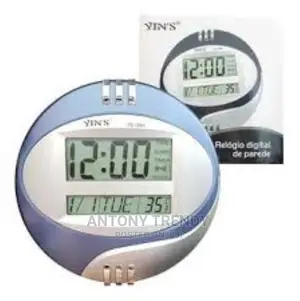 KADIO Clock KD-3806 Digital Wall Clock With Temperature Read