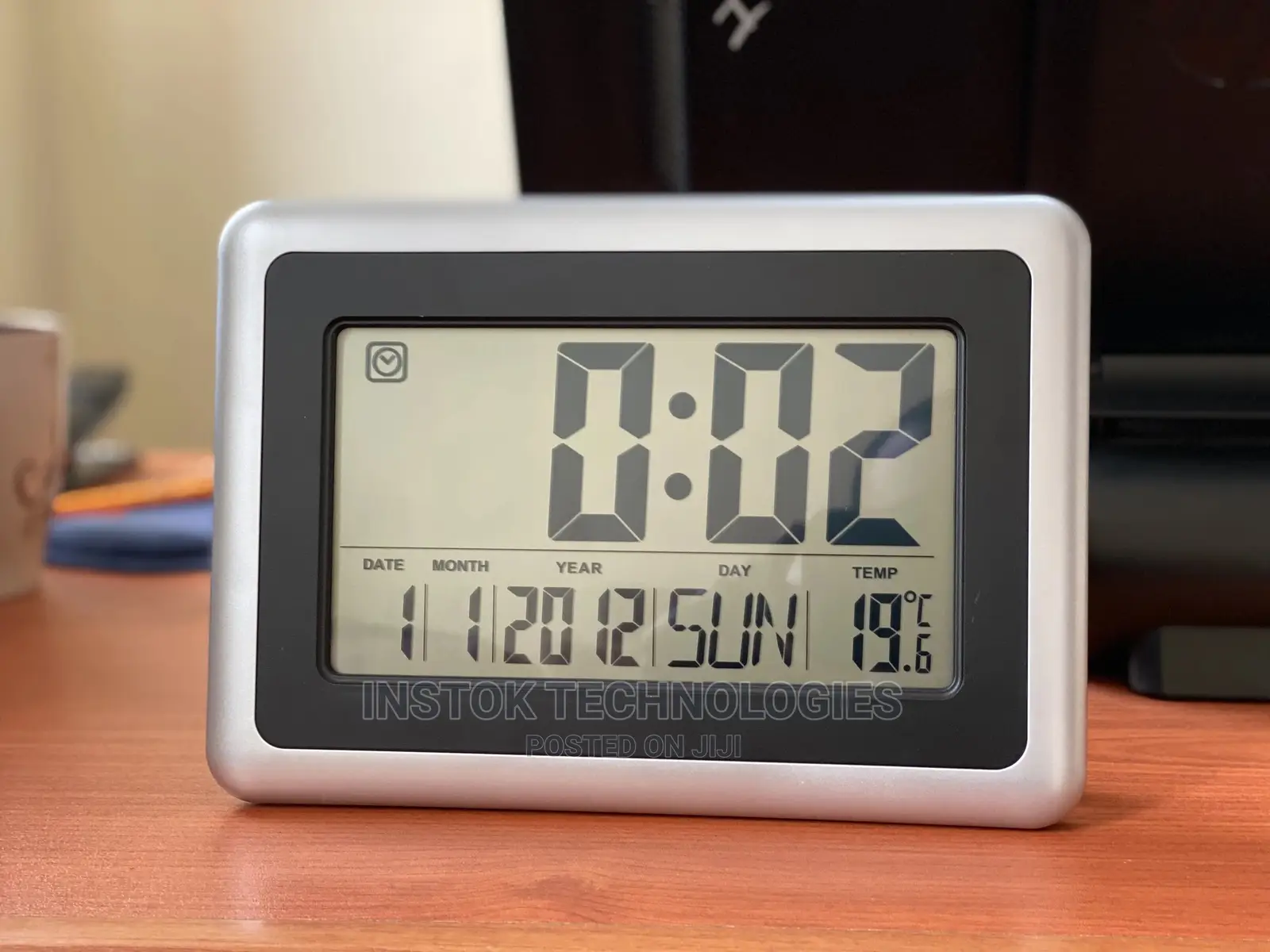 Digital LED Wall Clock With Alarm,Date,Temperature
