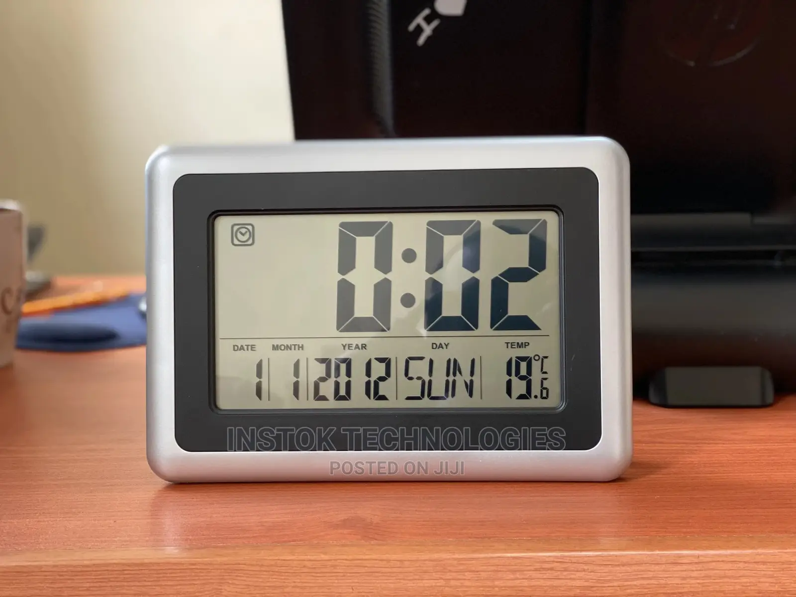 Digital LED Wall Clock With Alarm,Date,Temperature