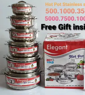 Set of 6 Elegant Hot Pots
