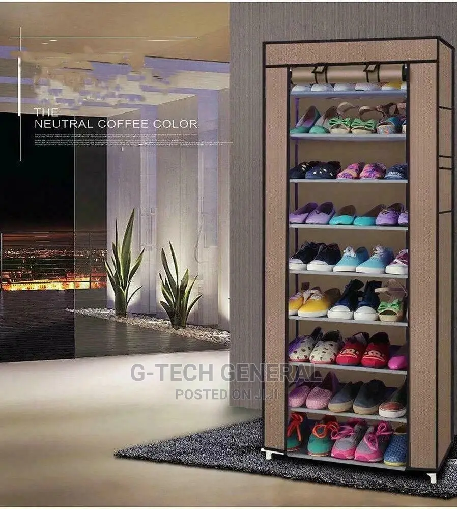 10 Layer Shoe Cabinet With Cover