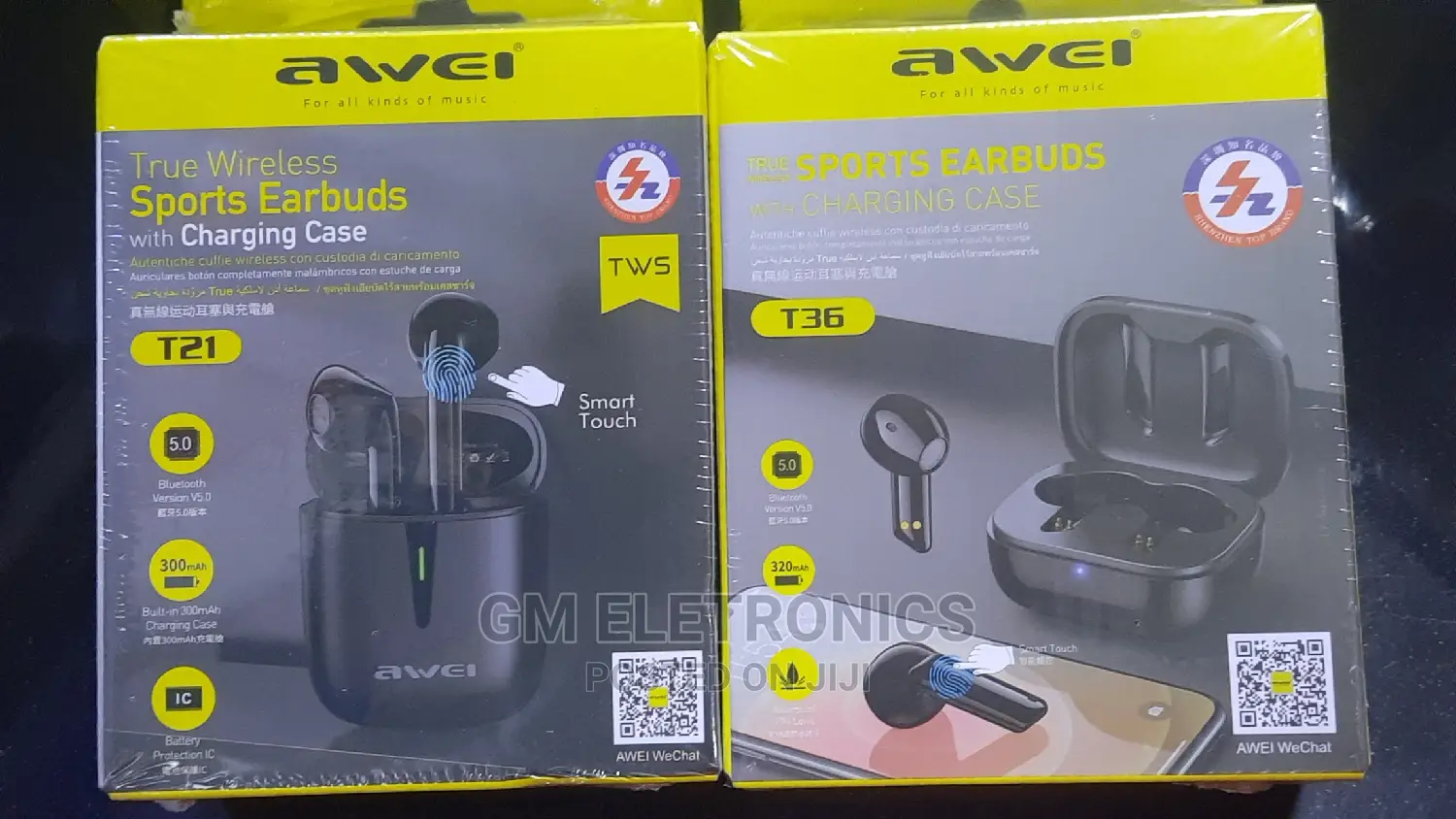 Awei Wireless Earbuds (T21 and T36)