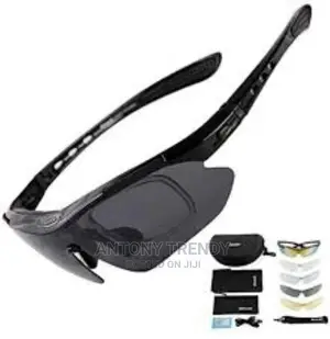 Polarized Sports Sunglasses With 5 Interchangeable Lenses F