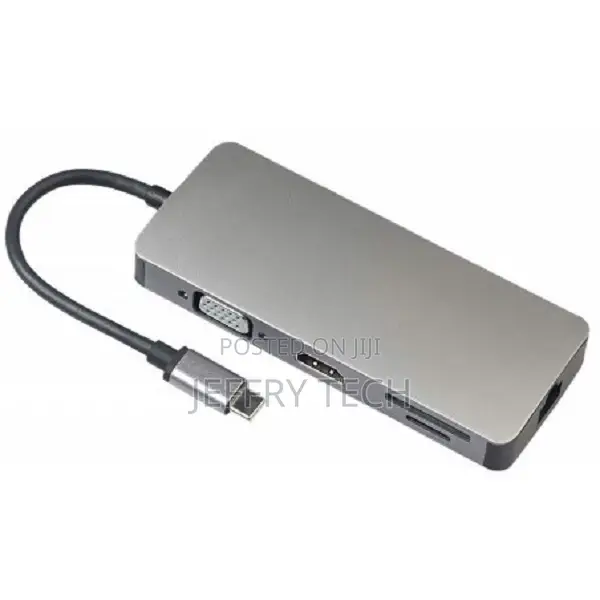 USB Type C to 8 in 1 Multifunctional Hub