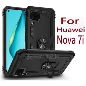Amoured Shockproof Rugged Case for Nova 7i - Black
