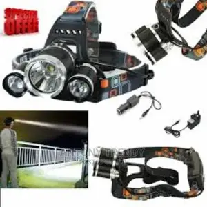 3x Cree LED XM-L T6 Waterproof 20000 Lumens Boruit Headlamp