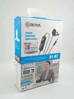 BOYA BY-M1 Omnidirectional Lavalier Microphone in Stock