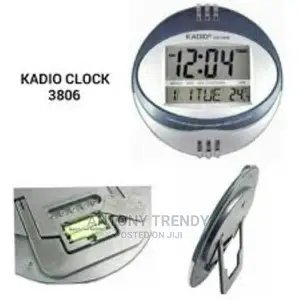 KADIO Clock KD-3806 Digital Wall Clock With Temperature Read