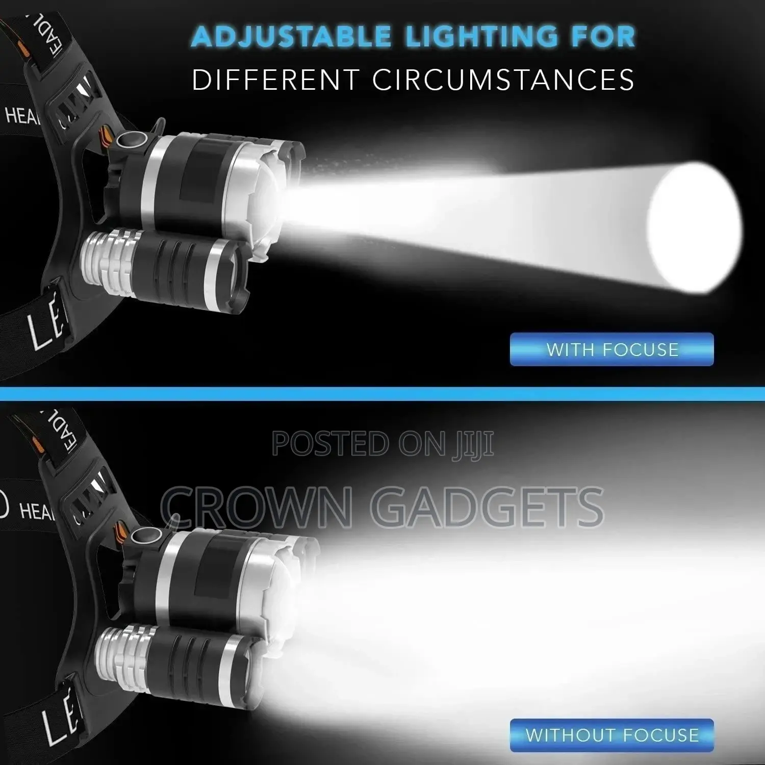 High Power 3x CREE T6 Headlamp Adjustable Lights