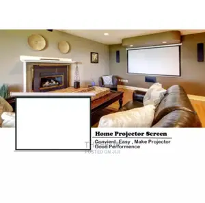 Ideal For Classrooms,Offices,Churches. Pull Down Screen 72in