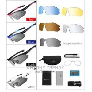 Brandy New Outdoor Sport Glasses 5 Lenses Polarized Cycling