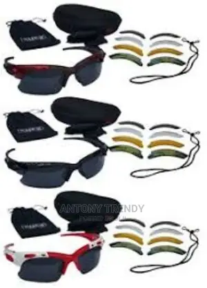 5 in 1 Hunting Sunglasses Sports Glasses 5 Various Interchan