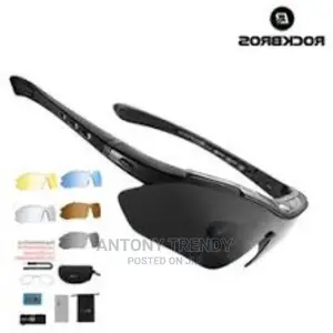 5 Lens Sports Eyewear Tactical Polarized Men Shooting Glasse