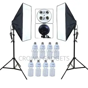 E27 50x70cm Studio Softbox + 2m Tripod Mount