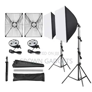 Softbox Studio Lighting Kit 4-Socket E27 With Stand