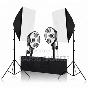 50x70cm Four Lamp Softbox Lighting Kit With E27 Base Holder