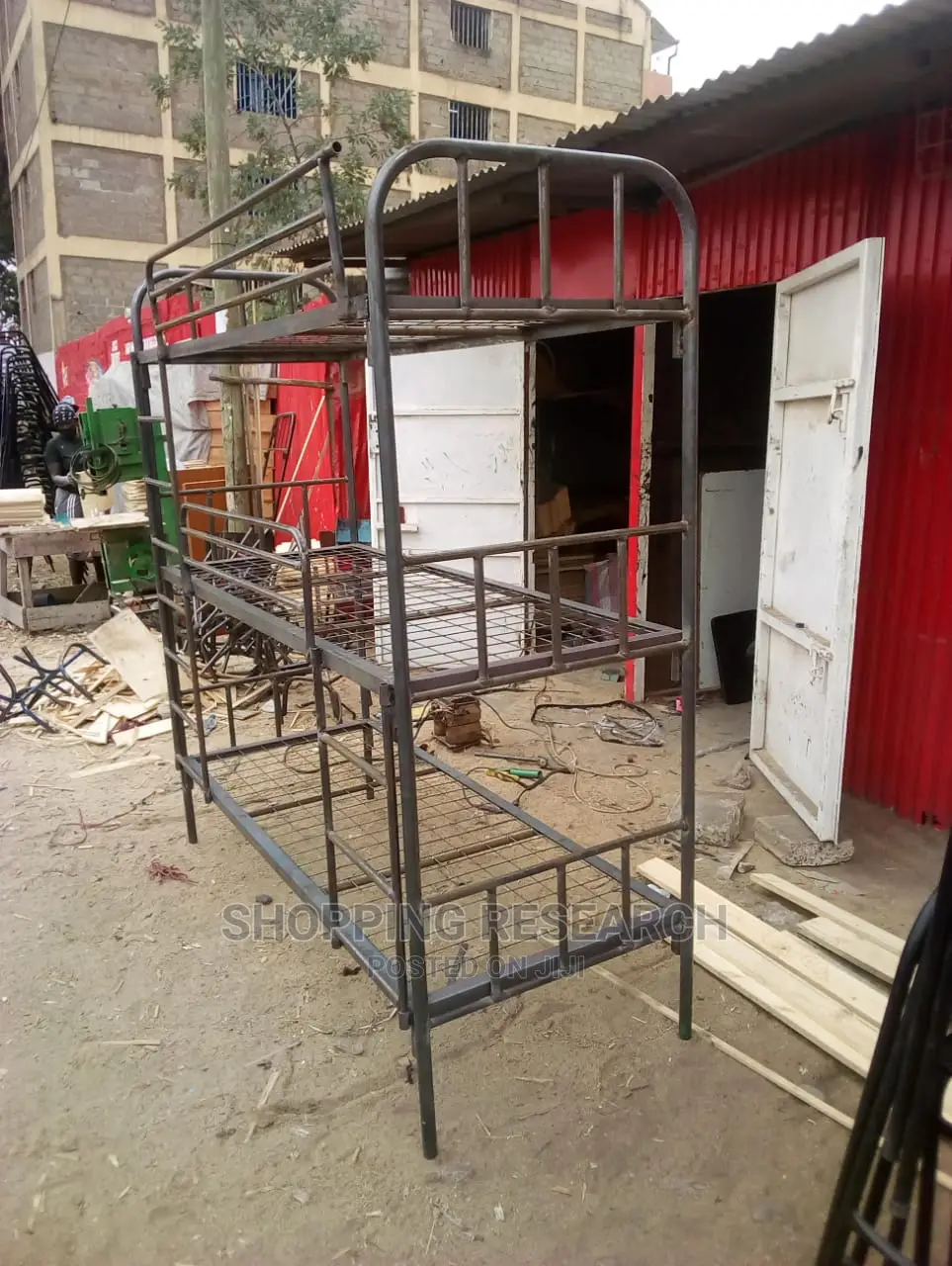 School Bed Tripple Decker With Climbing Support Frames