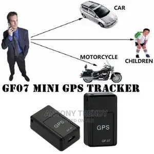Black Mini Magnetic GPS Tracker With Microphone Gf-07