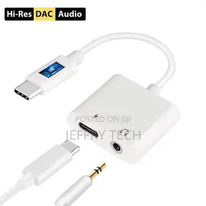 PD Fast Charger 2 in 1 USB Type C Male to 3.5mm Female Stere