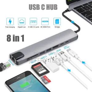 Usb Type C Hub 8 in 1 Usb Hub Multi Function Adapter for Mac