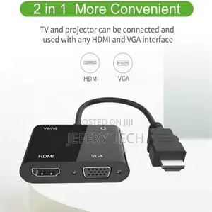 Full HD HDMI VGA Adapter 4 in 1 to HDMI VGA Audio Power Port