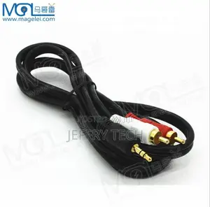 3m 1 to 2 RCA Audio Cable DC 3.5mm to Dual Lotus Audio Inter