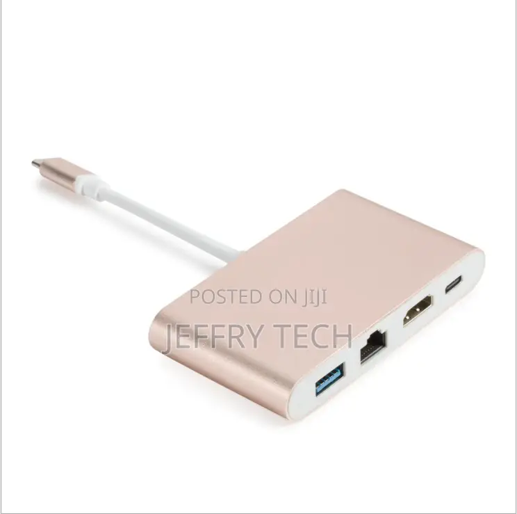 Multi-In-One Connection USB3.1 to HDMI +Rj45 Converter With