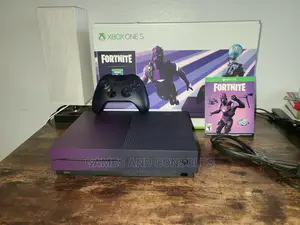 Xbox One S 1tb Purple Limited Edition With Fortnite