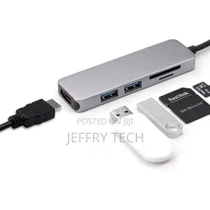 USB Type-C Hub Adapter Docking With HDMI 4K Output, TF SD Ca