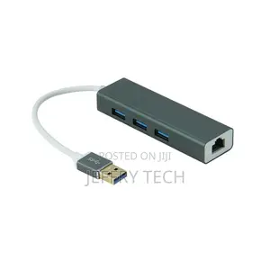 Factory Supply 3 Ports USB 3.0 Hub With RJ45 Gig