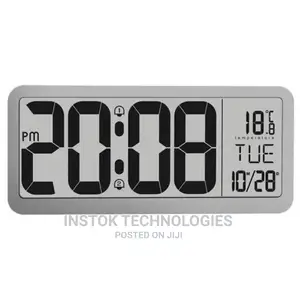 14 Inch LCD Digital Wall Alarm Clock Large Size With Dual Al