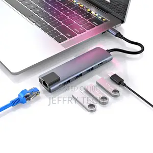USB-C Multiports Adapter Docking Station Laptop Type C to RJ